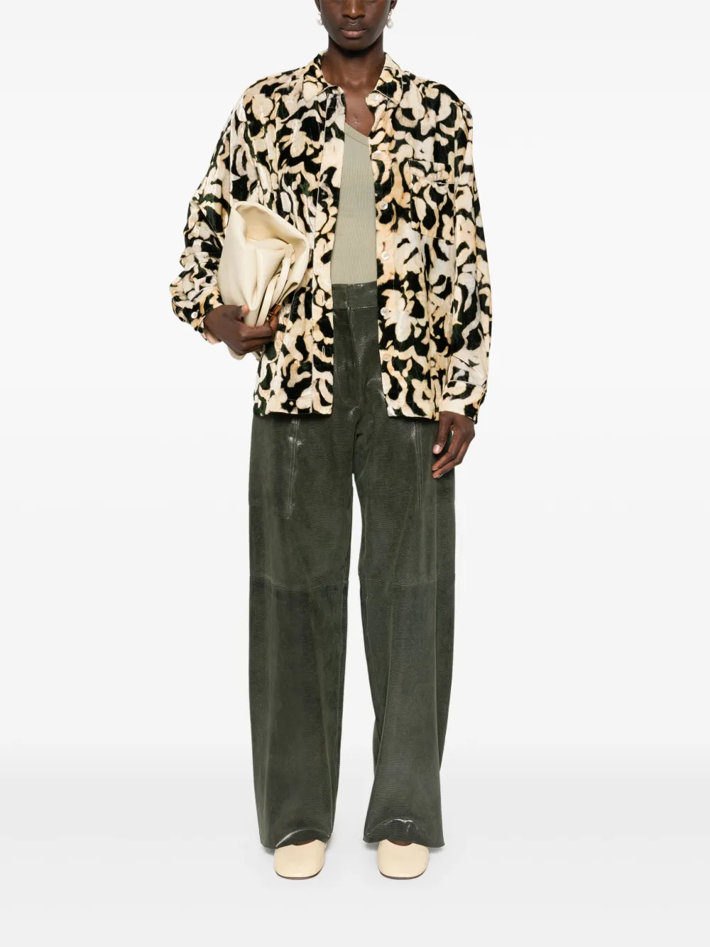 Forte Forte Straight broek - Groen