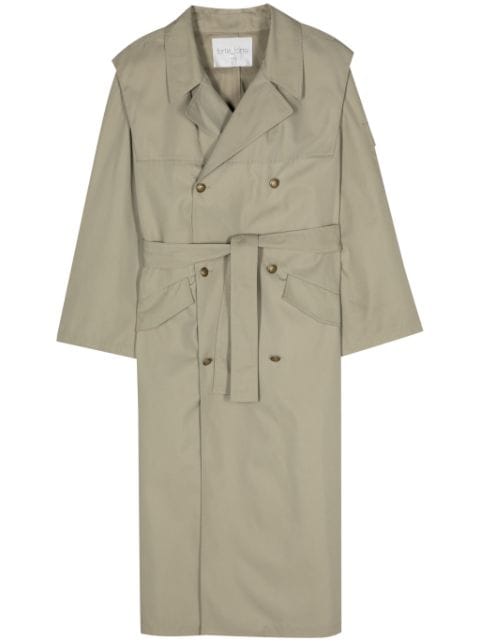 Forte Forte belted double-breasted coat