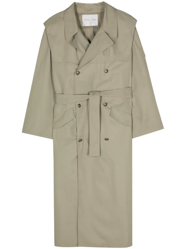 ジャケット・アウター forte forte coat Forte Forte Belted double-breasted Coat | Green | FARFETCH