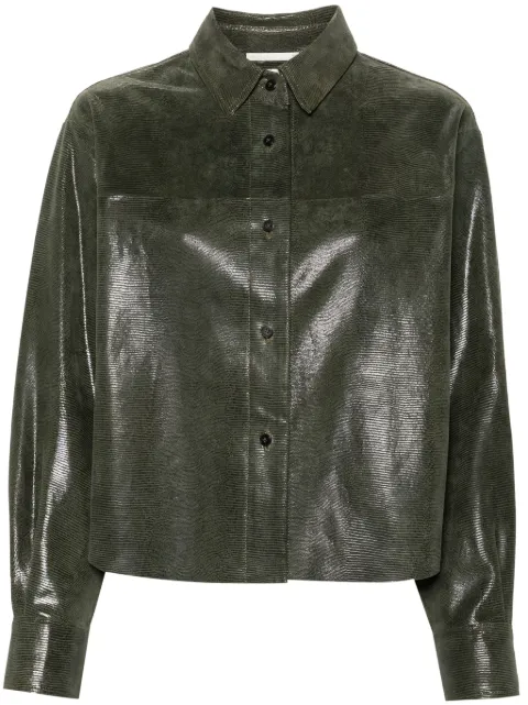 Forte Forte camisa con efecto de piel de lagarto