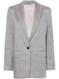 Forte Forte single-breasted checked blazer - Pink