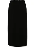 Forte Forte elasticated-waistband midi skirt - Black