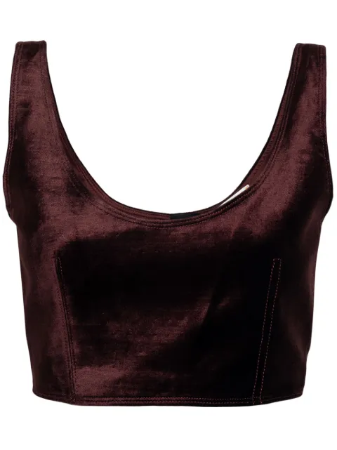 Forte Forte top corto estilo bandeau