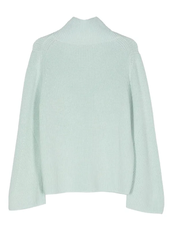 Forte Forte crossover-neck chunky-knit Jumper | Blue | FARFETCH