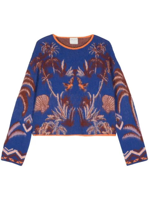 Forte Forte nature-motif brushed jumper