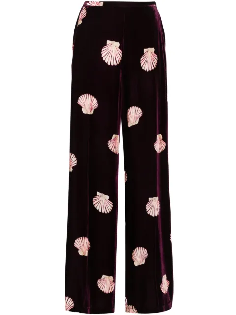 Forte Forte shell velvet wide trousers