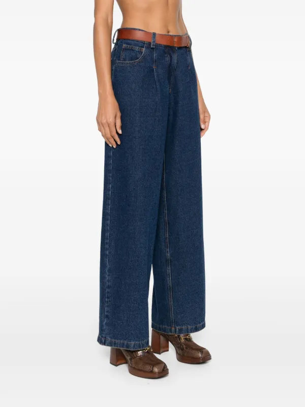 パンツ FORTE FORTE Women Straight Pants 13234MYPANTS4003 Blue Forte Forte straight-leg Jeans | Blue | FARFETCH