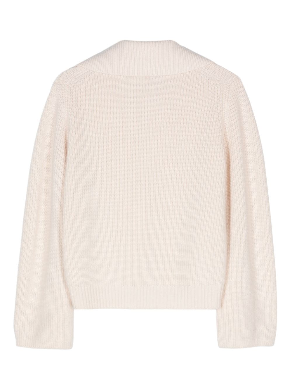 Shop Forte Forte Spread-collar Jumper In Nude