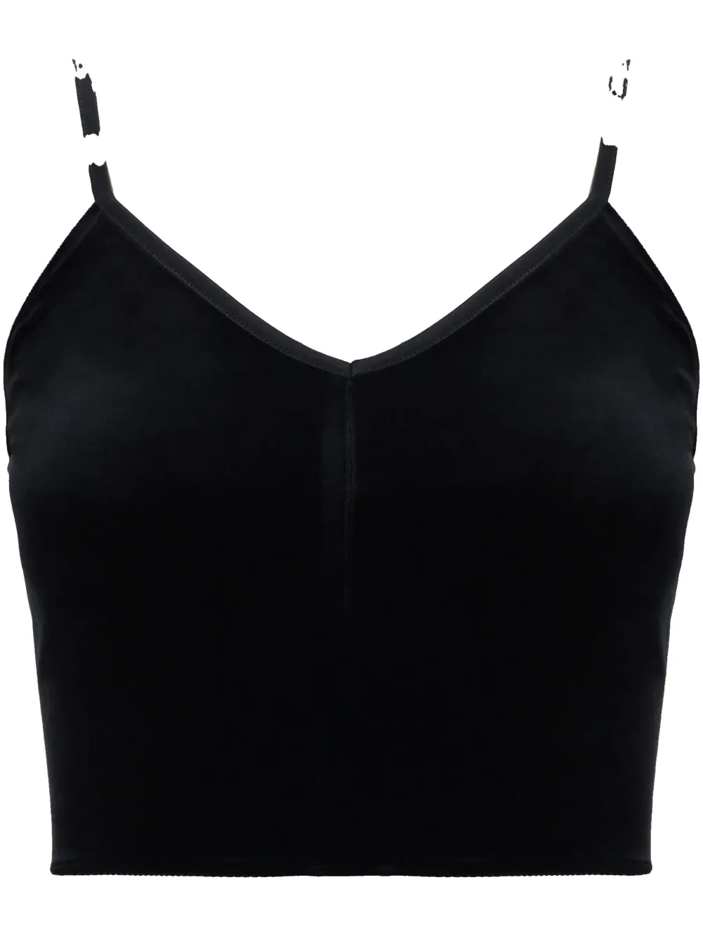 FORTE FORTE VELVET CROPPED TOP 