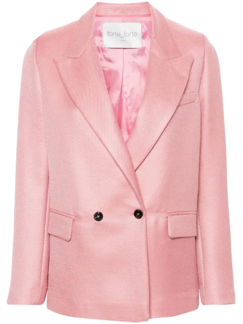 Forte Forte double-breasted striped blazer