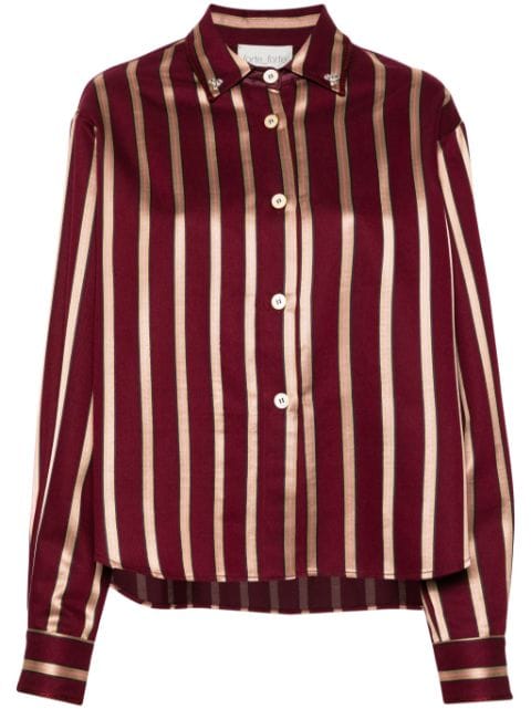 Forte Forte long-sleeve striped shirt