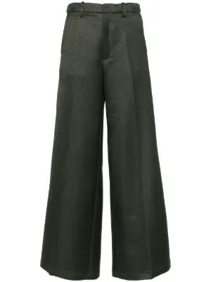 パンツ FORTE FORTE Women Straight Pants 13559MYPANTS8001 BLACK Forte Forte Black Straight-Leg Pants in Black | THE LIST