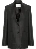 Forte Forte single-breasted wool blazer - Grey