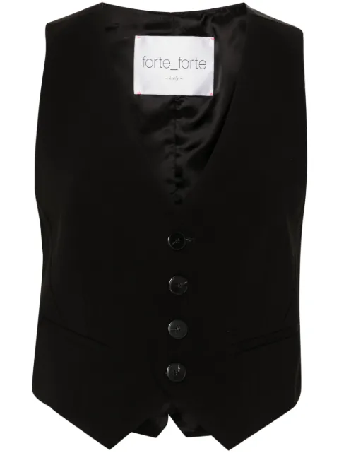 Forte Forte V-neck adjustable vest
