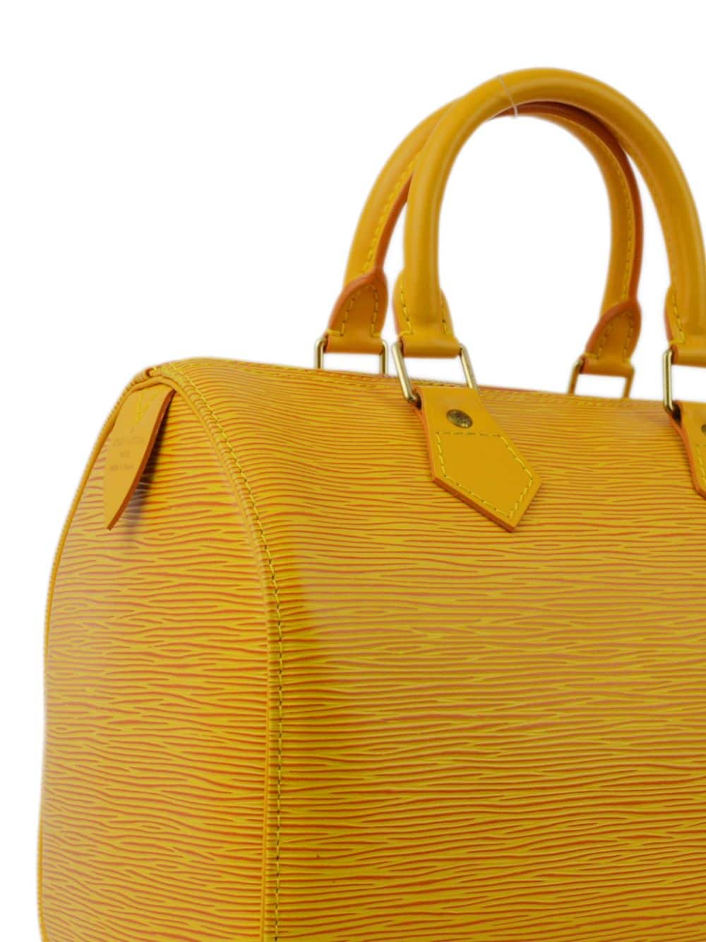 Pre-owned Louis Vuitton 1996 Speedy 25 Handbag In Yellow