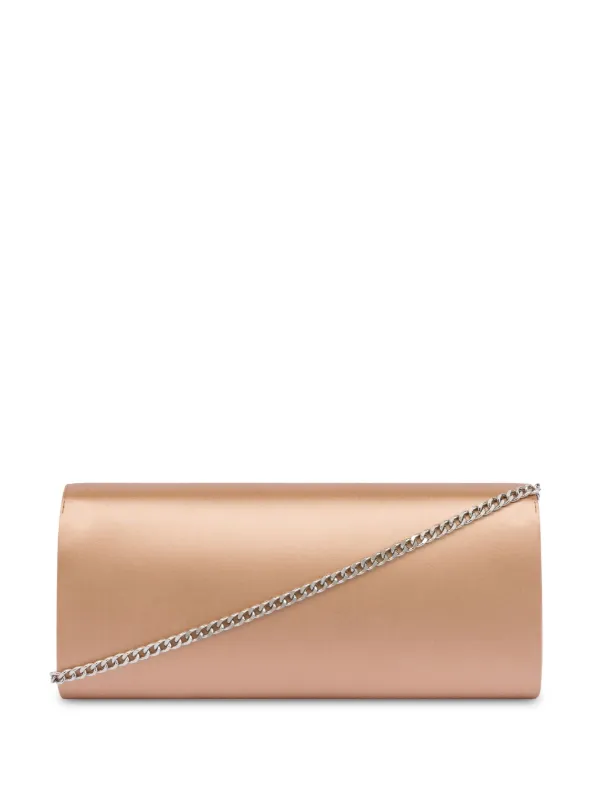 Alberta Ferretti Satin top Monogrammed Clutch