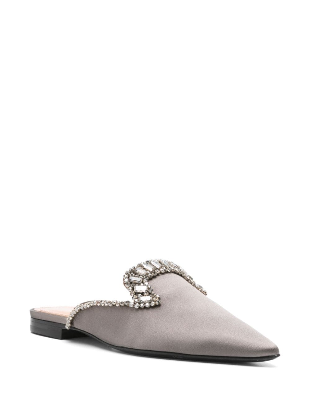 Shop Alberta Ferretti Mia Mules In Grau