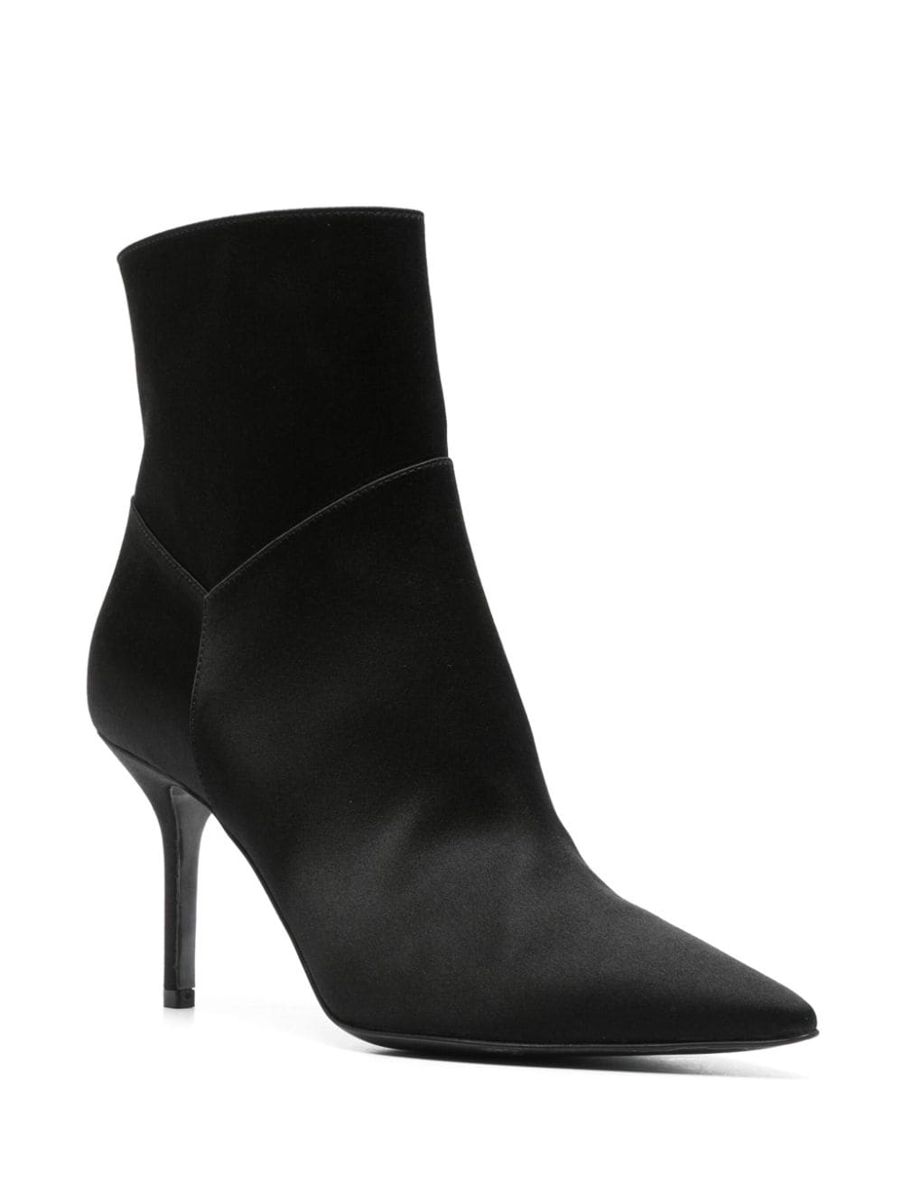 Alberta Ferretti 85mm satin boots - Zwart