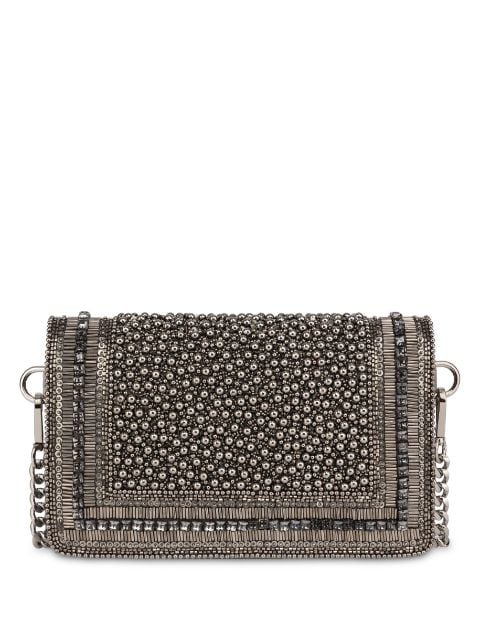 Alberta Ferretti beaded chain-link clutch bag