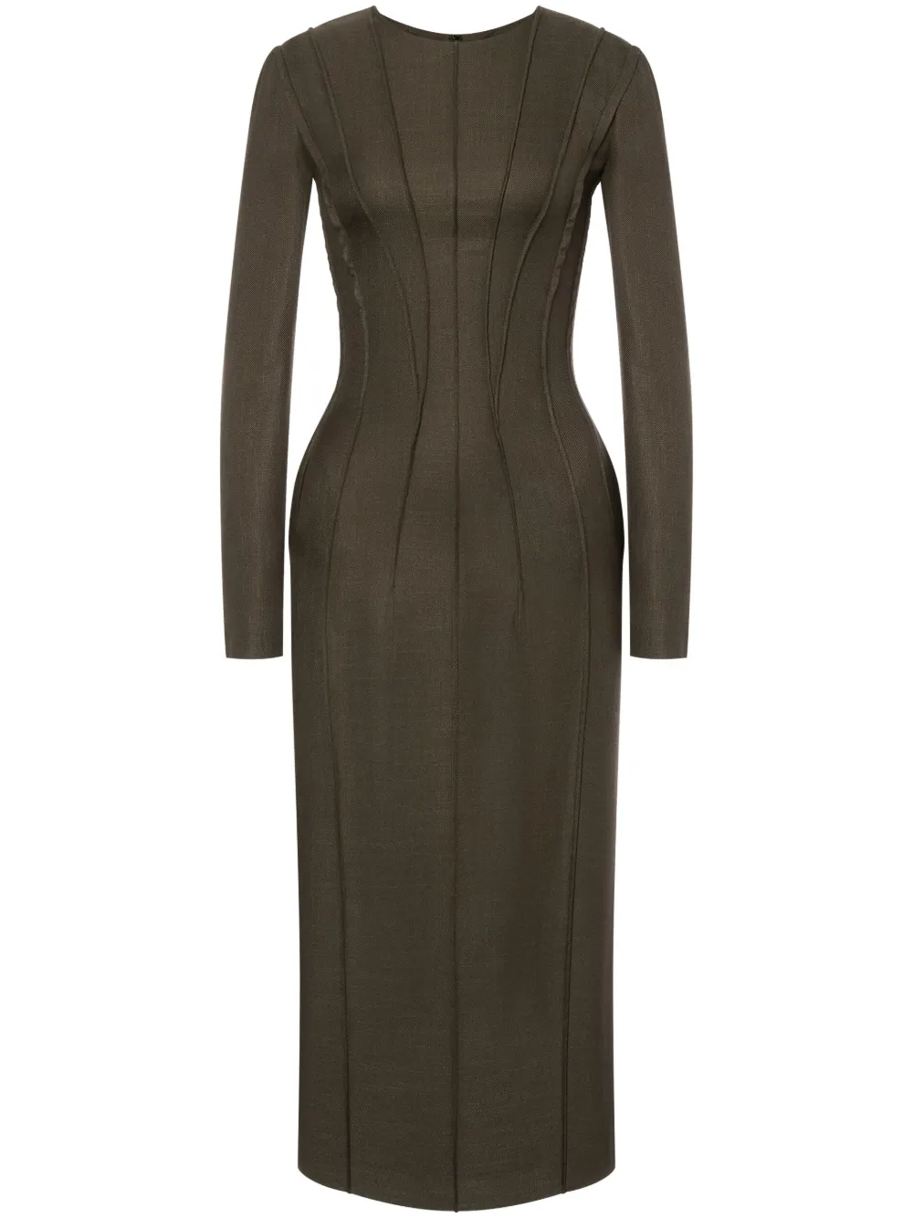Alberta Ferretti seam-detailed pencil dress