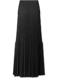 Alberta Ferretti pleated maxi skirt - Grey