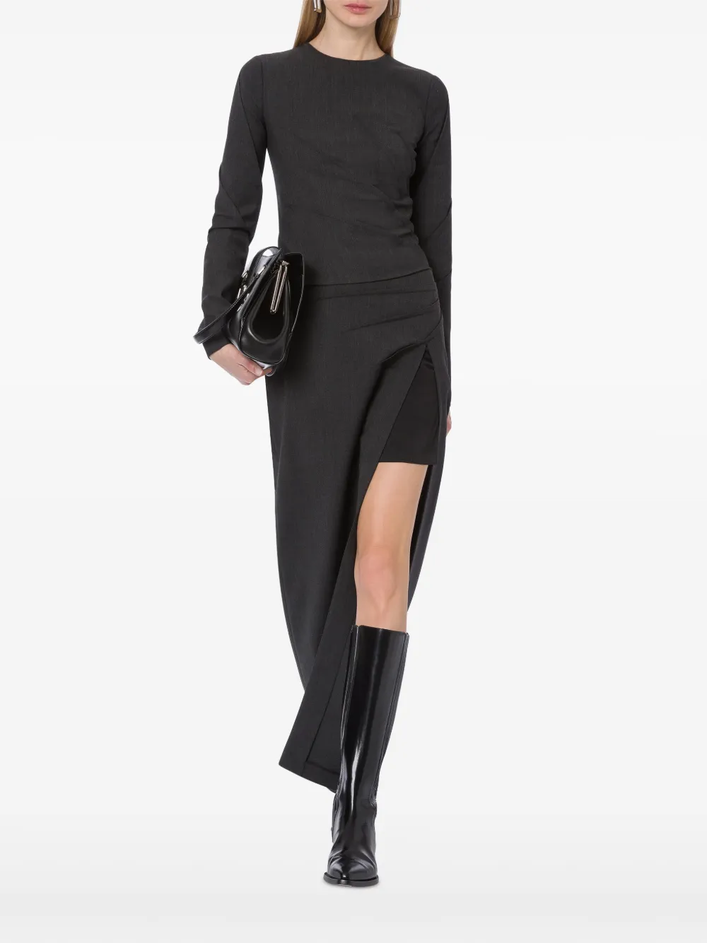 Alberta Ferretti Gesmockte top - Grijs