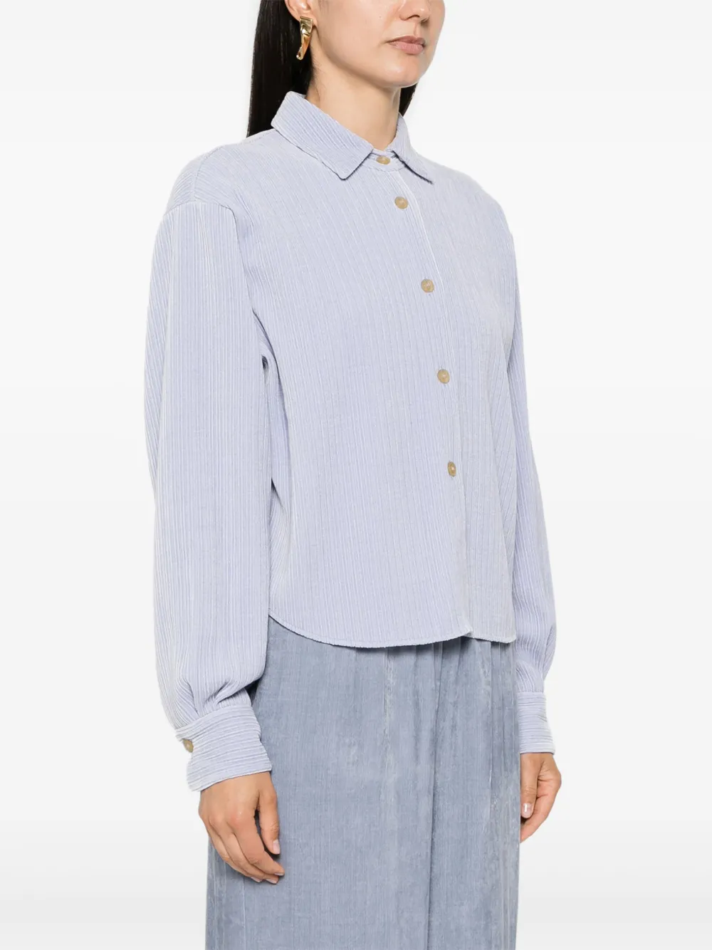 Forte Forte classic-collar corduroy shirt | Tops | Image 3