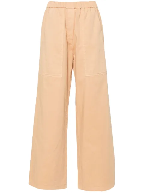Forte Forte elasticated-waistband gabardine palazzo pants