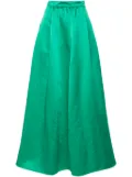 Forte Forte A-line satin maxi skirt - Green