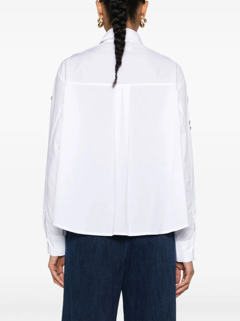 Forte Blouse met stras Wit