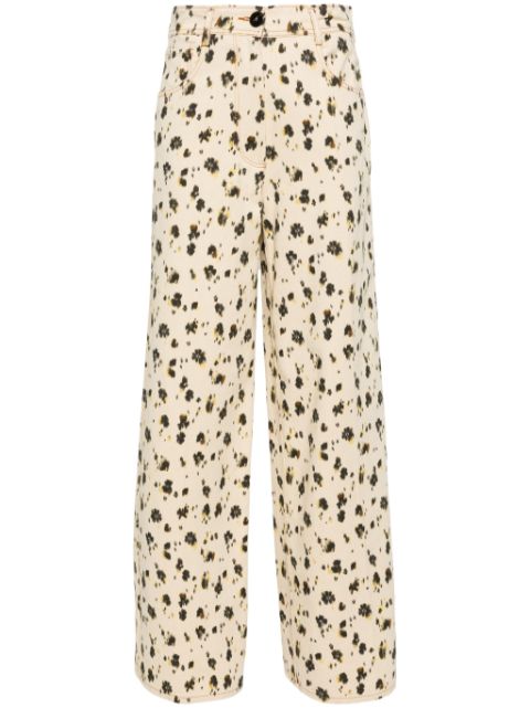 Forte Forte leopard-print palazzo pants