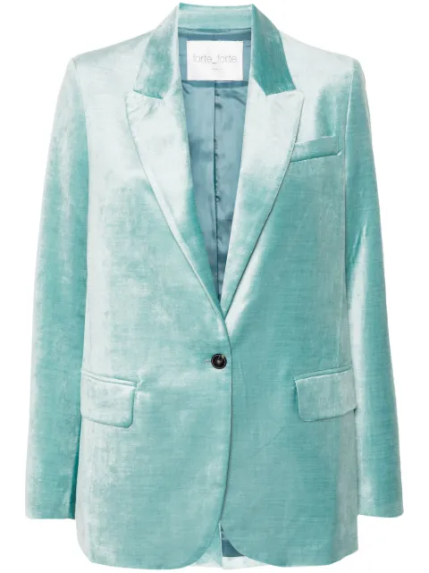 Forte Forte single-breasted velvet blazer