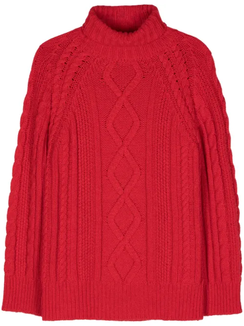 Pull en laine vierge à col roulé - Forte Forte - Modalova