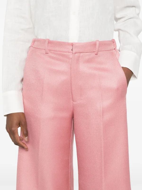 パンツ forte forte 13562_MY PANTS Trousers Forte Forte Twill wide-leg Trousers | Pink | FARFETCH