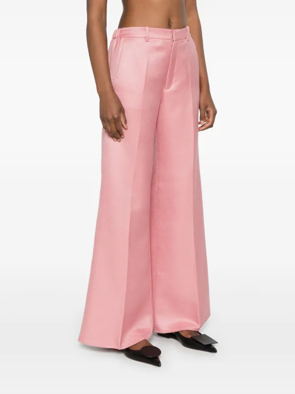 Forte Forte Twill wide-leg Trousers | Pink | FARFETCH