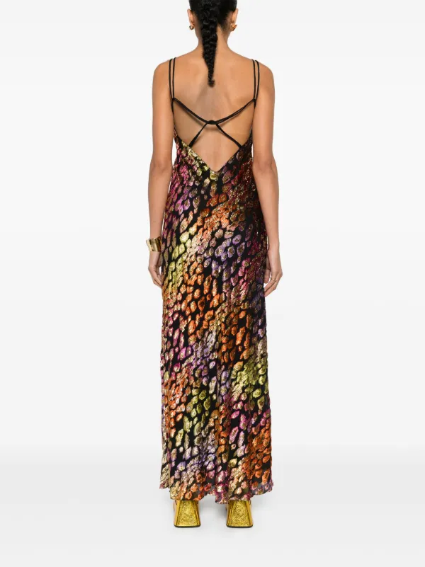 仲里依紗さん着用【Forte Forte】leopard maxi dress Forte Forte Leopard Maxi Dress | Black | FARFETCH JO