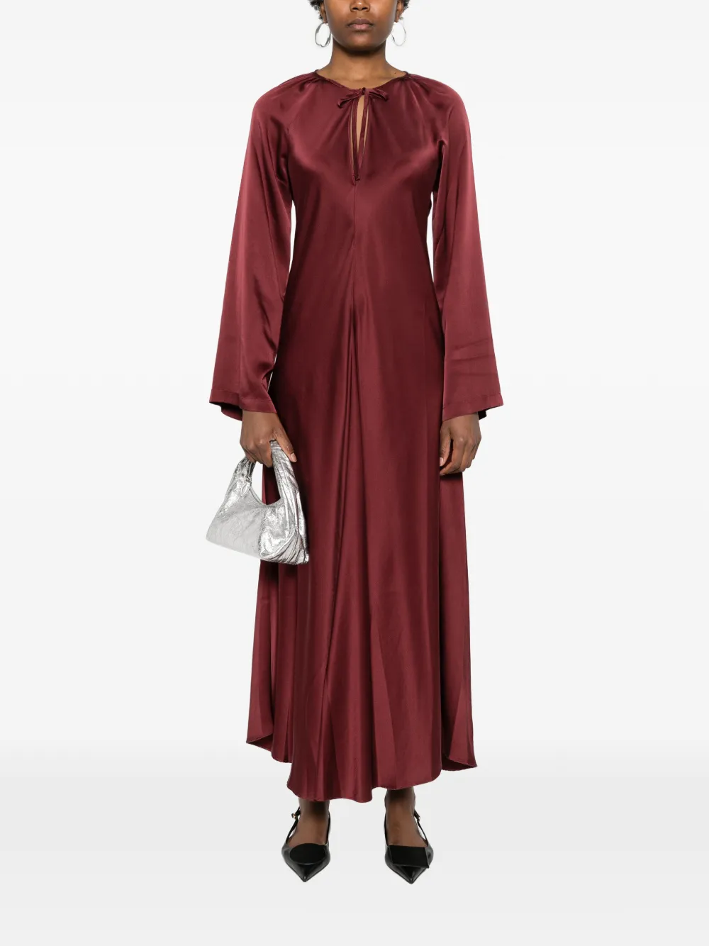  Forte Forte Silk Shift Dress - Red 