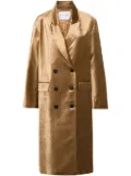 Forte Forte double-breasted coat - Gold