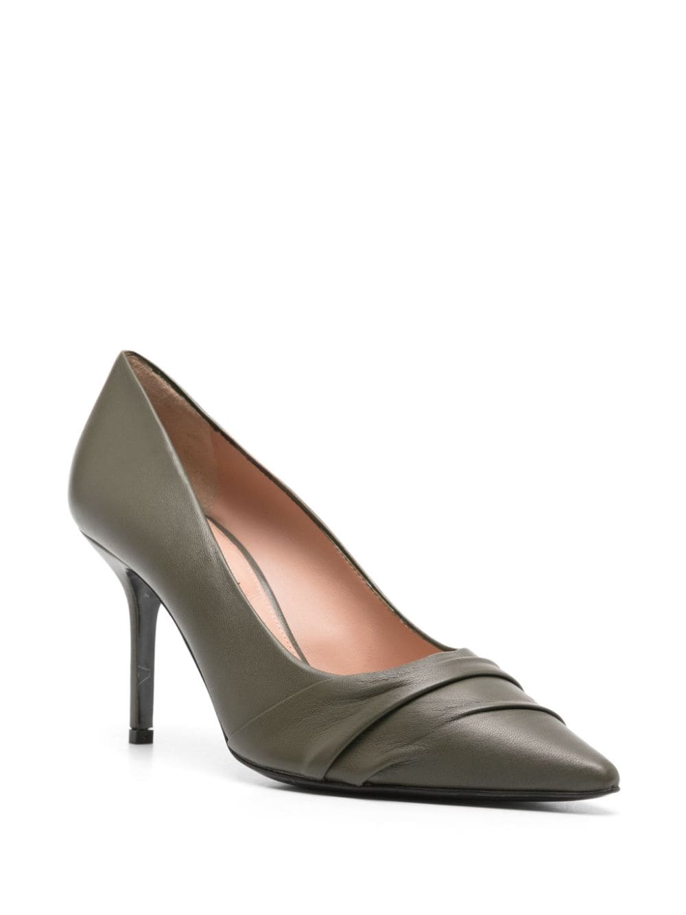 Shop Alberta Ferretti 85mm Folding Pumps In Grau