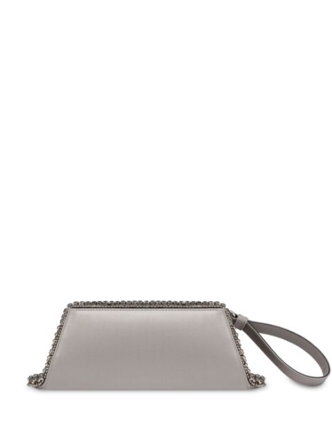 Alberta Ferretti studded satin clutch bag