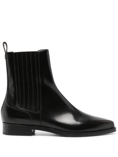 Alberta Ferretti brushed leather boots