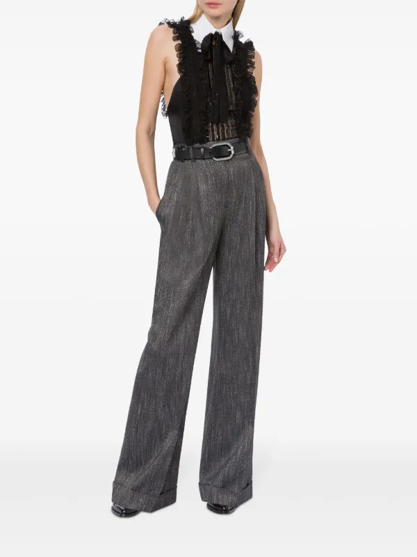 Alberta Ferretti ワイド テーラードパンツ | グレー | FARFETCH JP