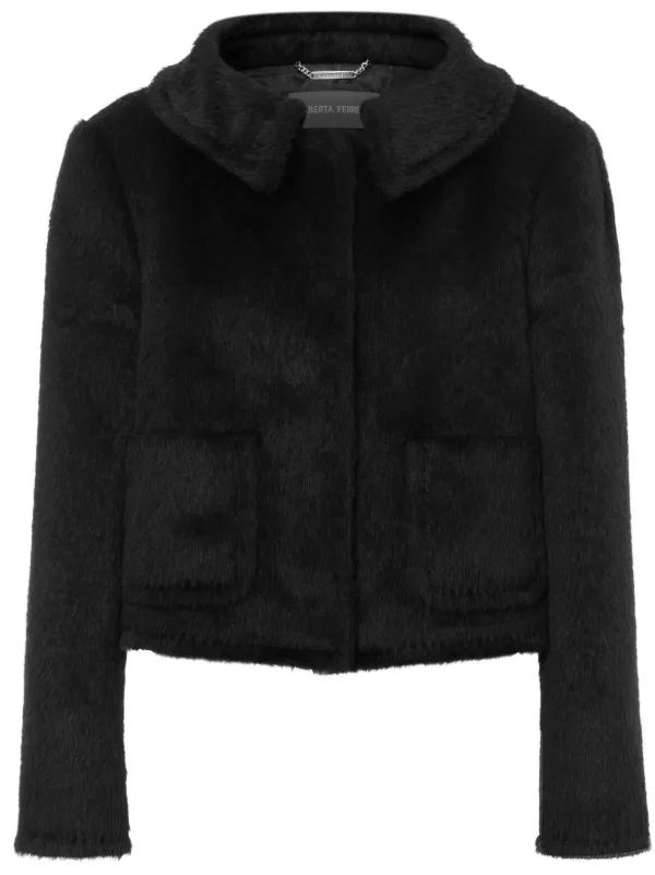 Alberta Ferretti スプレッドカラー ジャケット | ブラック | FARFETCH JP