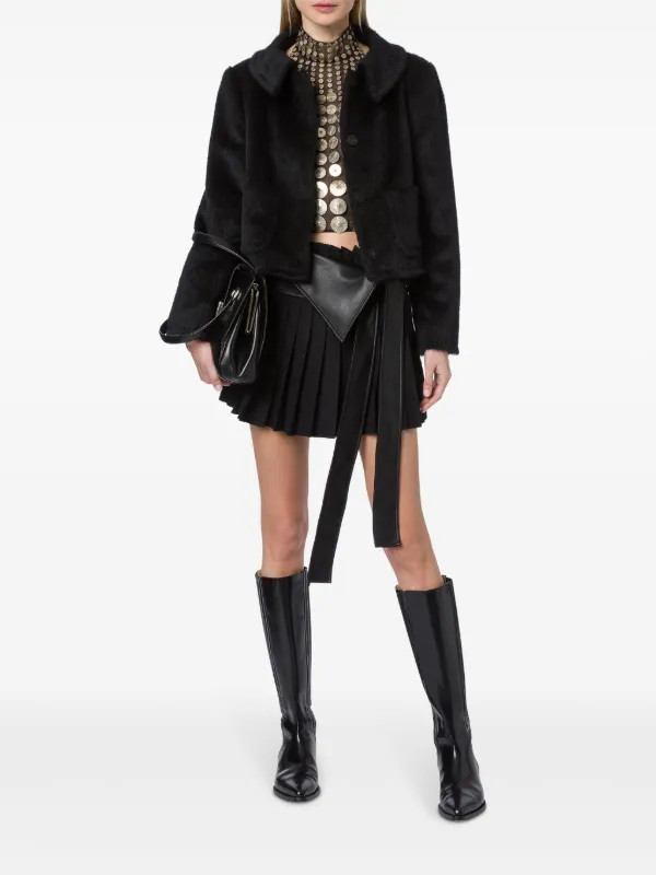 Alberta Ferretti スプレッドカラー ジャケット | ブラック | FARFETCH JP