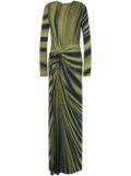 Alberta Ferretti stretchy floor lenght dress - Green