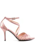 Alberta Ferretti 85mm satin sandals - Pink
