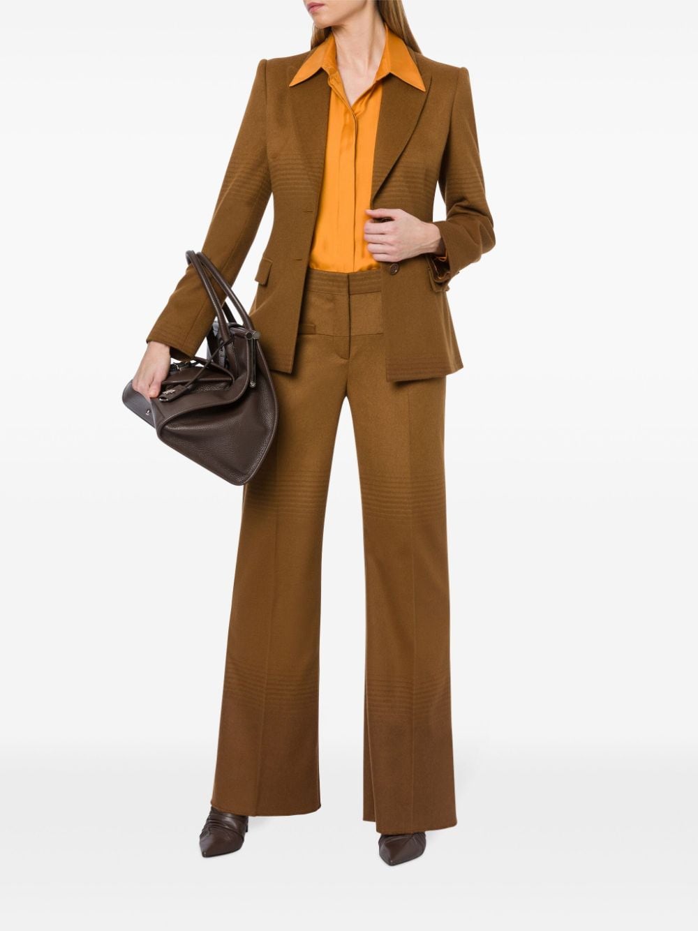 Alberta Ferretti Blazer van scheerwol - Bruin