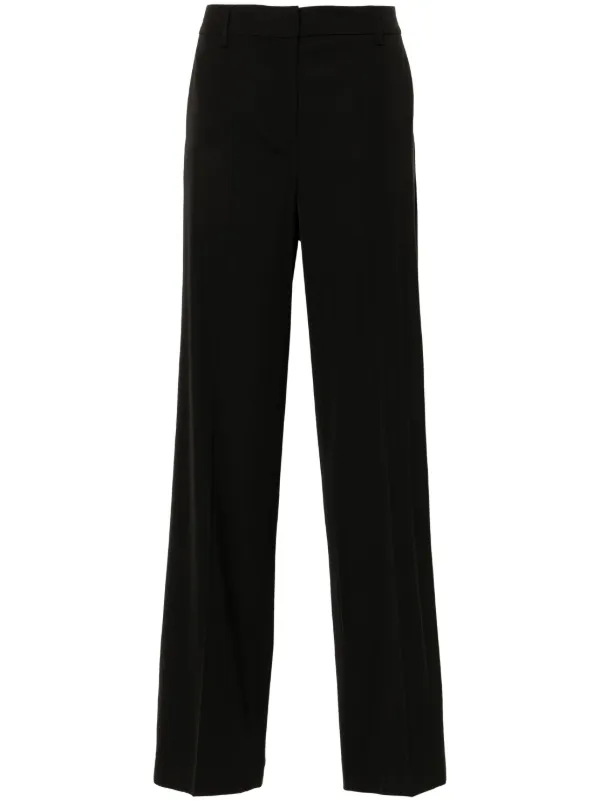 PT Torino Pressed-crease Trousers in Black