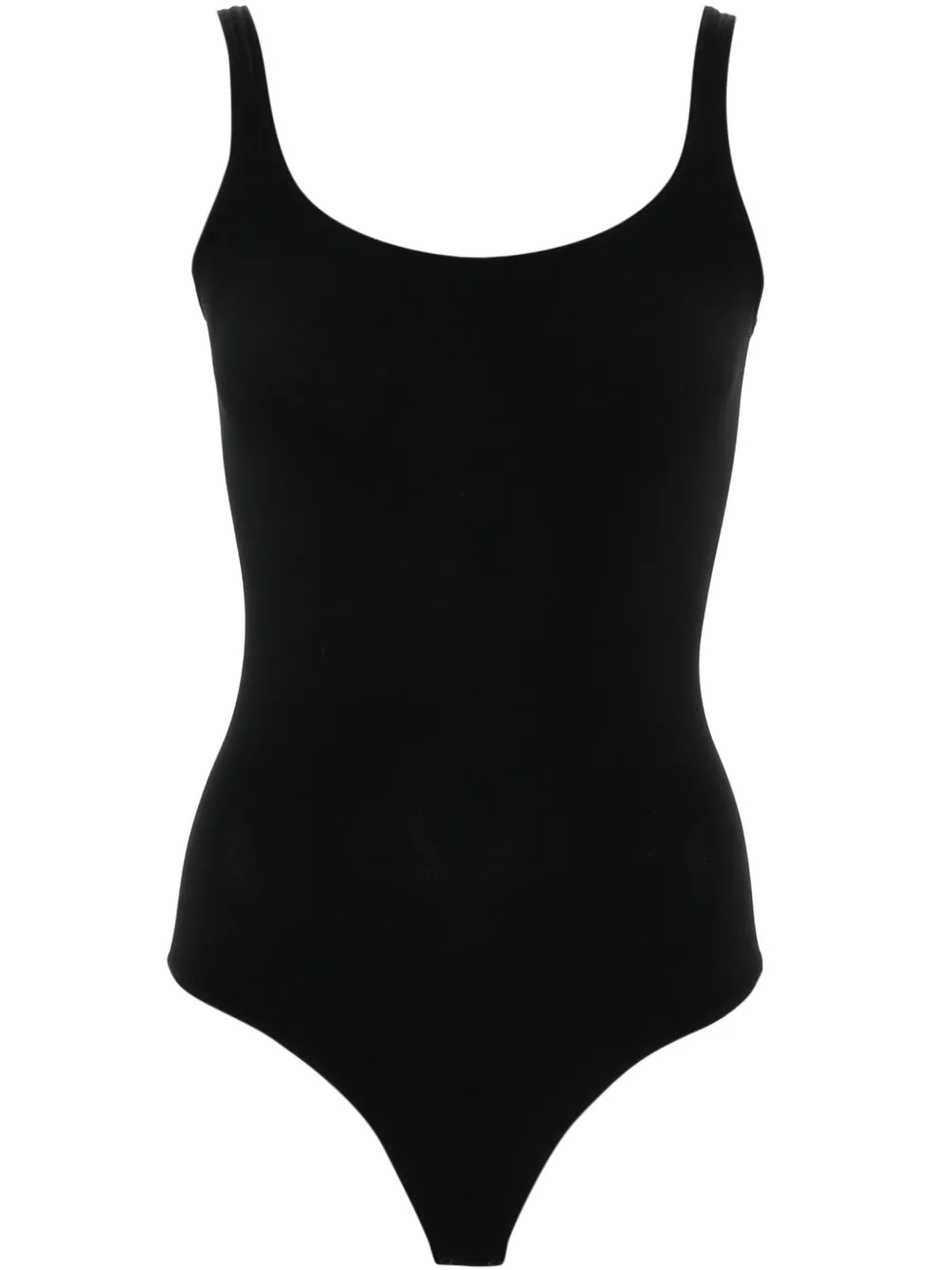 Wolford Body met diepe ronde hals Zwart