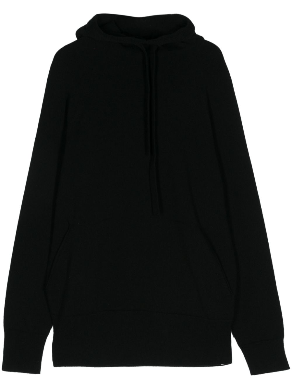 Wolford Knitted Drawstring Hoodie In Black